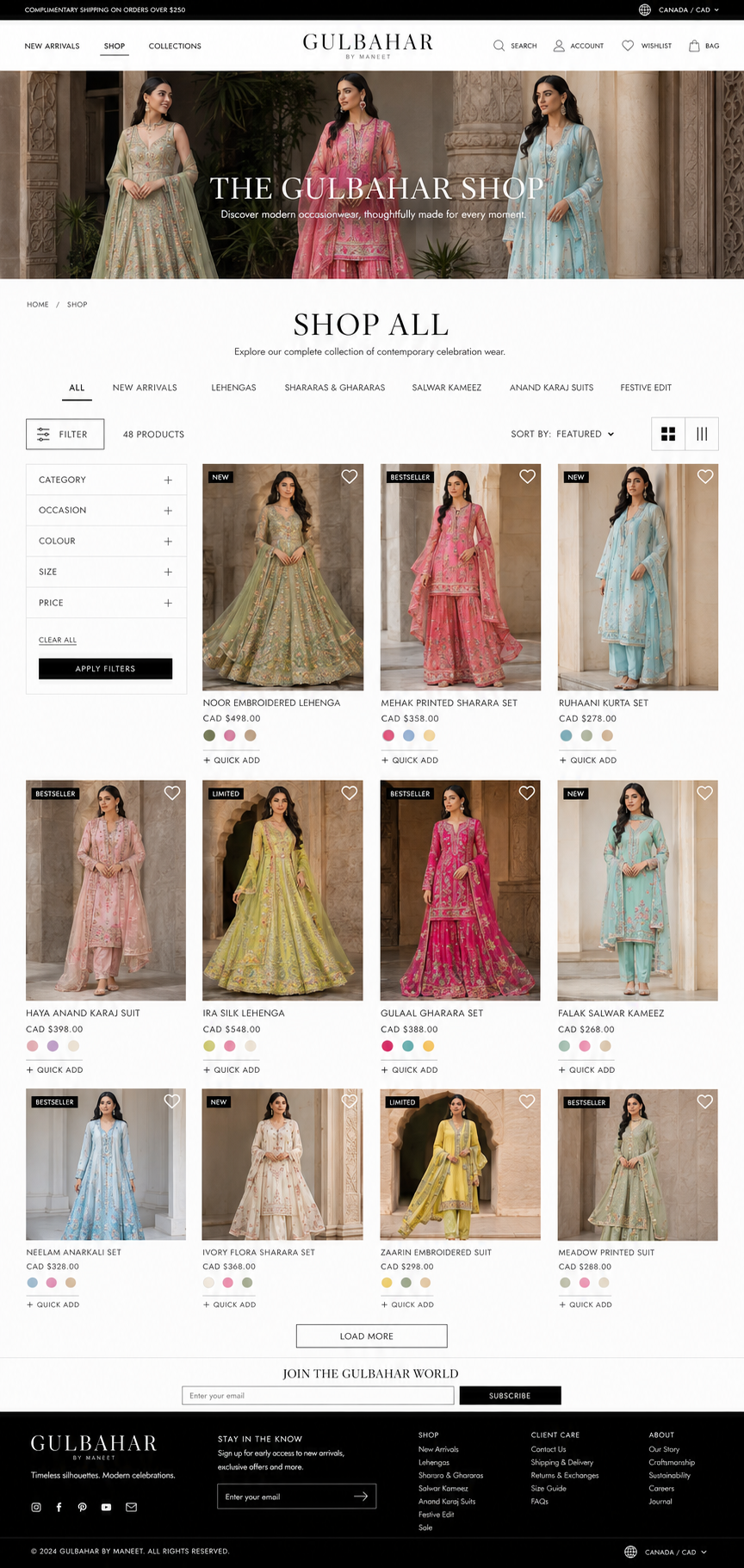 The Gulbahar Shop collection